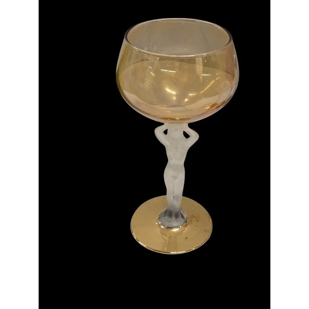 SET OF 5  BAYEL FRANCE PATTERN BACHANTE NUDE GLASSES